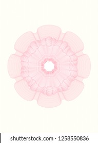 Pink abstract rosette
