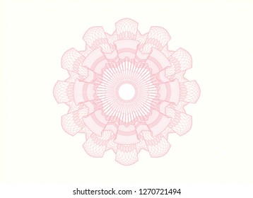 Pink abstract rosette