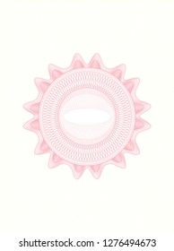 Pink abstract rosette