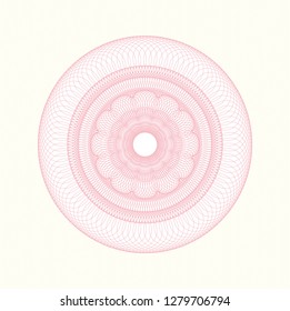 Pink abstract rosette