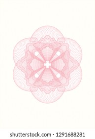 Pink abstract rosette