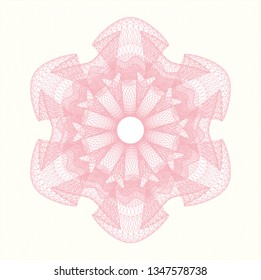 Pink abstract rosette