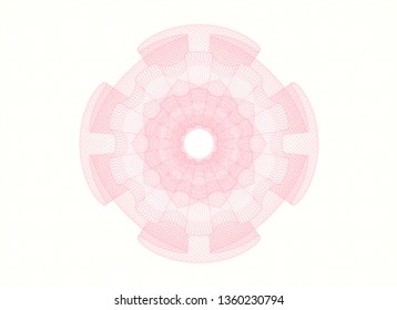 Pink abstract rosette