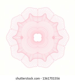 Pink abstract rosette