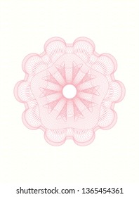 Pink abstract rosette