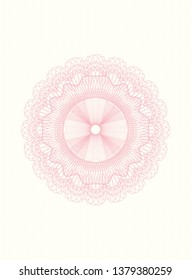 Pink abstract rosette
