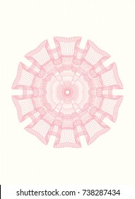 Pink abstract rosette
