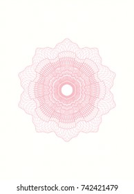 Pink abstract rosette