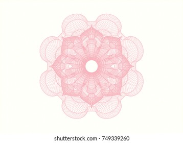 Pink abstract rosette