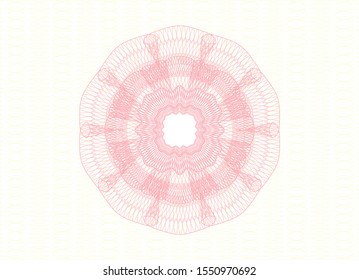 Pink abstract rosette. Vector Illustration. Detailed.