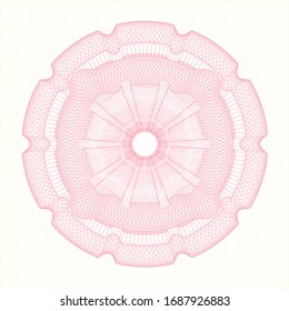 Rosa abstrakte Rosette. Vektorillustration Illustration. Detaillierte Angaben.