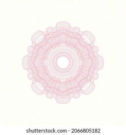 Rosa abstrakte Rosette. Vektorgrafik. Detaillierte Angaben. 