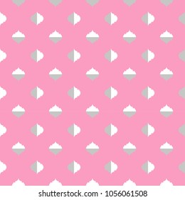 Pink abstract seamless ornament pattern vector illustration