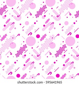 Pink abstract seamless pattern