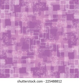 Pink Abstract Seamless Pattern with Textured and Brushed Crosses in Grunge  Style