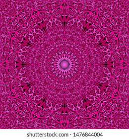 Pink abstract seamless petal ornate mandala pattern background - sacred geometry vector graphic
