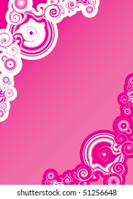 pink abstract shapes