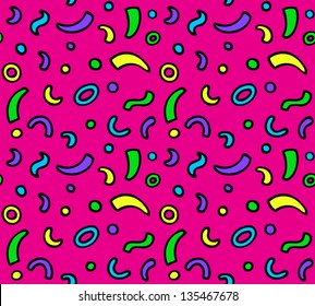 Pink abstract shapes pattern