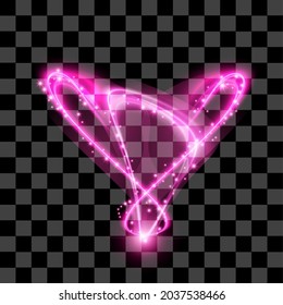 Pink abstract shine glow special effect ornament design isolated can use for sign, resources, object element, collection, logo, ornament backgrounds, poster, business banner, flyer, web, site, website