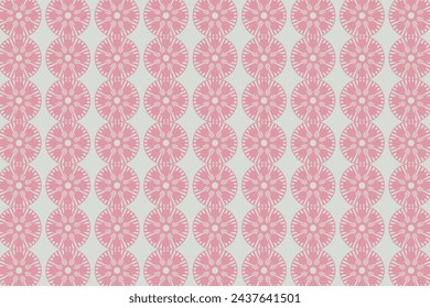 Pink abstract spokes circle pattern vector illustration.