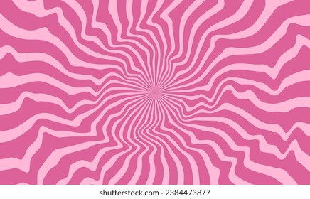 rosafarbener abstrakter, gestreifter Hintergrund. Design für die Dekoration. Vektorgrafik.