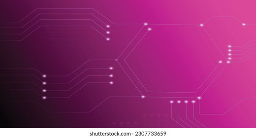 Tecnología abstracta rosa   fondo digital