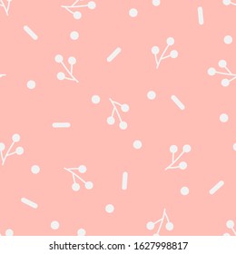 Pink abstract texture. Tender seamless pattern. Vector graphics.