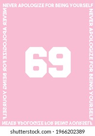 Pink abstract universal typography background template.