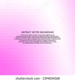 pink abstract vector background. geometric design. polygonal style. layout for presentation,  advertising. 
