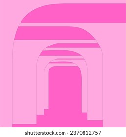 Pink abstract vector background. Pathway background