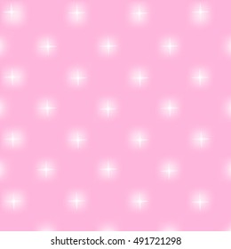 Pink abstract vector background with stars. Princess background.