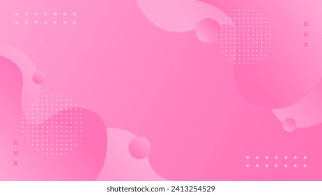 Pink abstract vector background. Wavy and fluid gradient shapes. Suitable for wallpapers, sales banners, events, templates, pages, and others