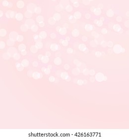 Pink abstract Vector Bokeh Background soft focus for Valentine Wedding