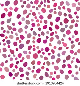 Pink Abstract Vector Fun. White Pattern Baby Summer. Small Color Dot. Geometric Eps Dot Concept. Pink Vector Explosion Blast. Random Spot Birthday. Seamless Vintage Icon. Pink Retro Polka Background.