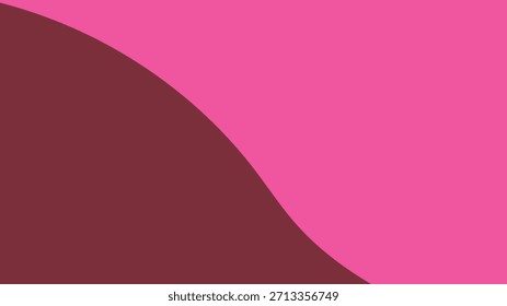 Ilustración vectorial abstracta rosa con un diseño de curva de gradiente de luz, arte de línea dorada y concepto de fondo de movimiento de onda de colores