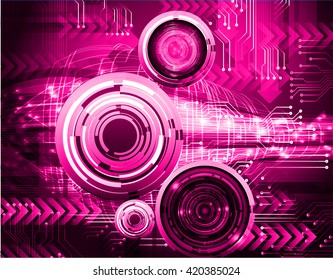 pink abstract vector light hi speed internet technology background illustration, Background conceptual image of digital