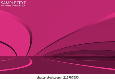 Pink abstract vector lined background reflected template - Vector shiny design pink   background illustration