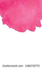 Pink Abstract Watercolor Background With Space For Text. Editable Template For Banner, Poster, Cover, Brochure, Flyer. Vector Illustration, Eps 10.