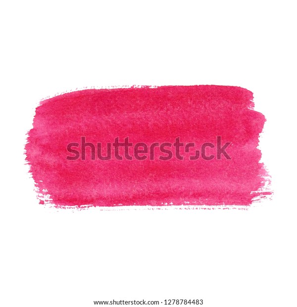 Pink Abstract Watercolor Brush Strokes Painted Stock Vector