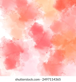 Pink abstract watercolor texture background vector. Watercolor gradient background