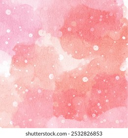 Vetor de fundo de textura de aquarela abstrata rosa.