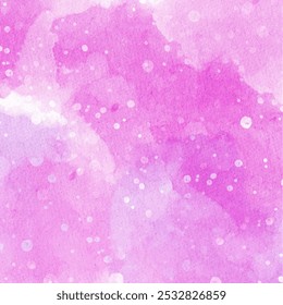 Pink abstract watercolor texture background vector.