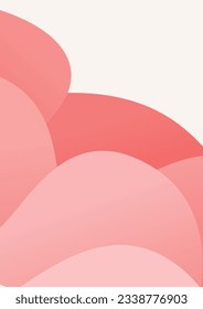 fondo de forma de onda abstracta rosa con para la plantilla de diseño de afiches