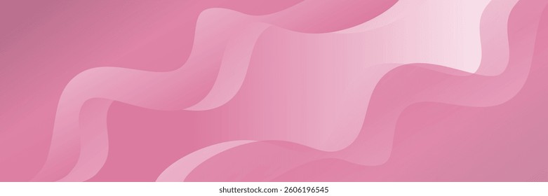Pink Abstract Waves Vector Background. Scalable Design.