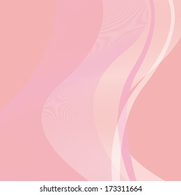 Pink abstract wavy  background
