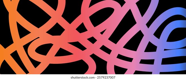 Pink abstract wavy gradient background. Green trendy flow neon wallpaper, graffiti, squiggle. Fluid backdrop, liquid, motion graphic. Light pink gradient vector.