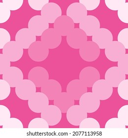 pink abstraction consisting of circles. seamless print from circles. vector abstraction