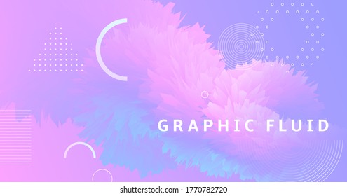 Diseño De Resumen Rosa. Patrón de degradado de flujo. Forma creativa vectorial. Movimiento de Música. Diseño De Resumen De Fluidos. Vibrante Concepto De Neón. Movimiento Brillante. Papel de escritorio dinámico. Pastel Abstracts Design.