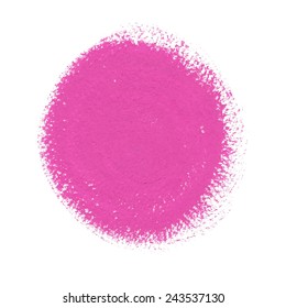 Pink acrylic paint vector circle