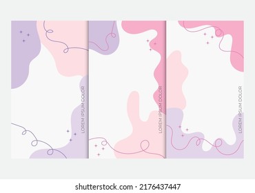 pink aesthetic hand drawn background